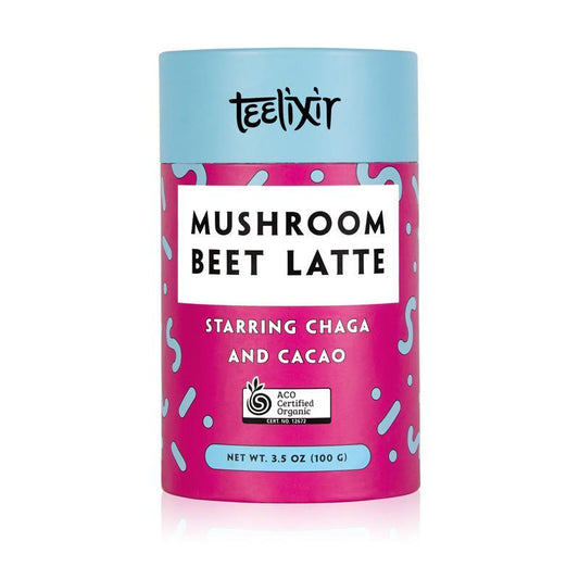 Teelixir Mushroom Beetroot Latte with Chaga