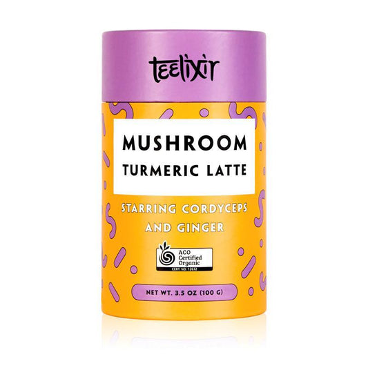Teelixir Mushroom Turmeric Latte Mix with Cordyceps