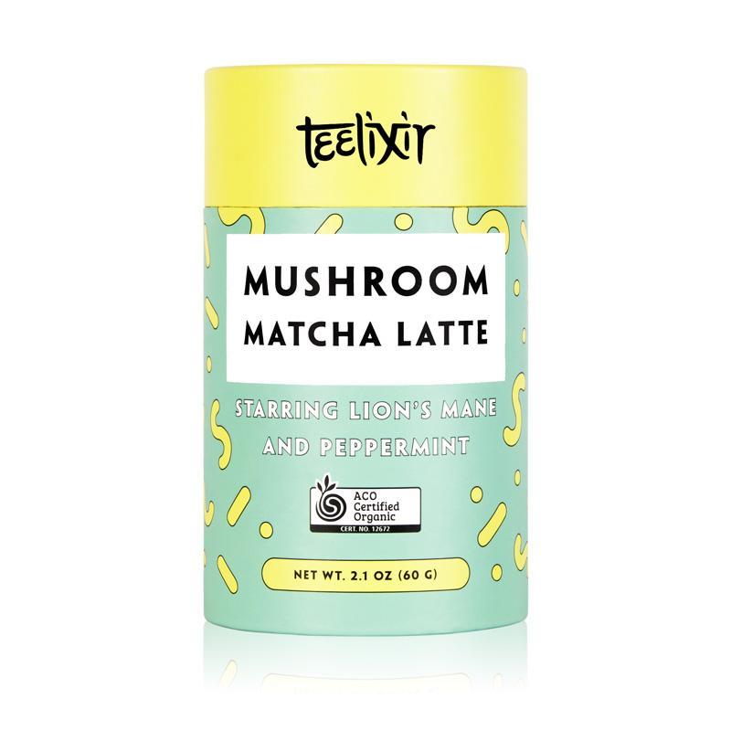 Teelixir Mushroom Matcha Latte with Lion's Mane