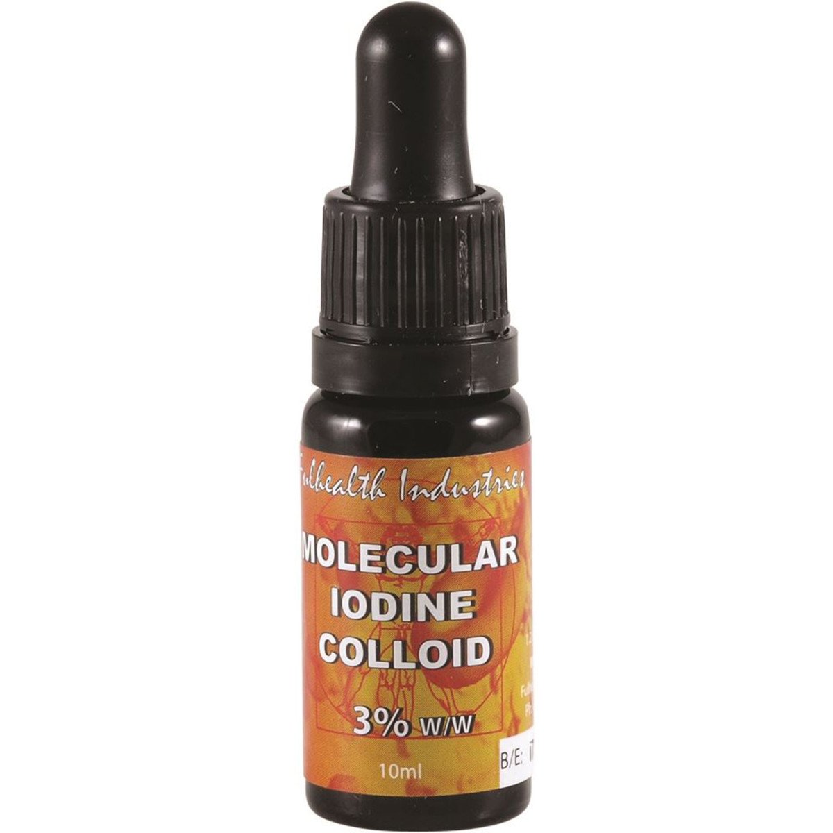 FUIO3 Fulhealth Industries Molecular Iodine Colloid 3% w/w 10ml