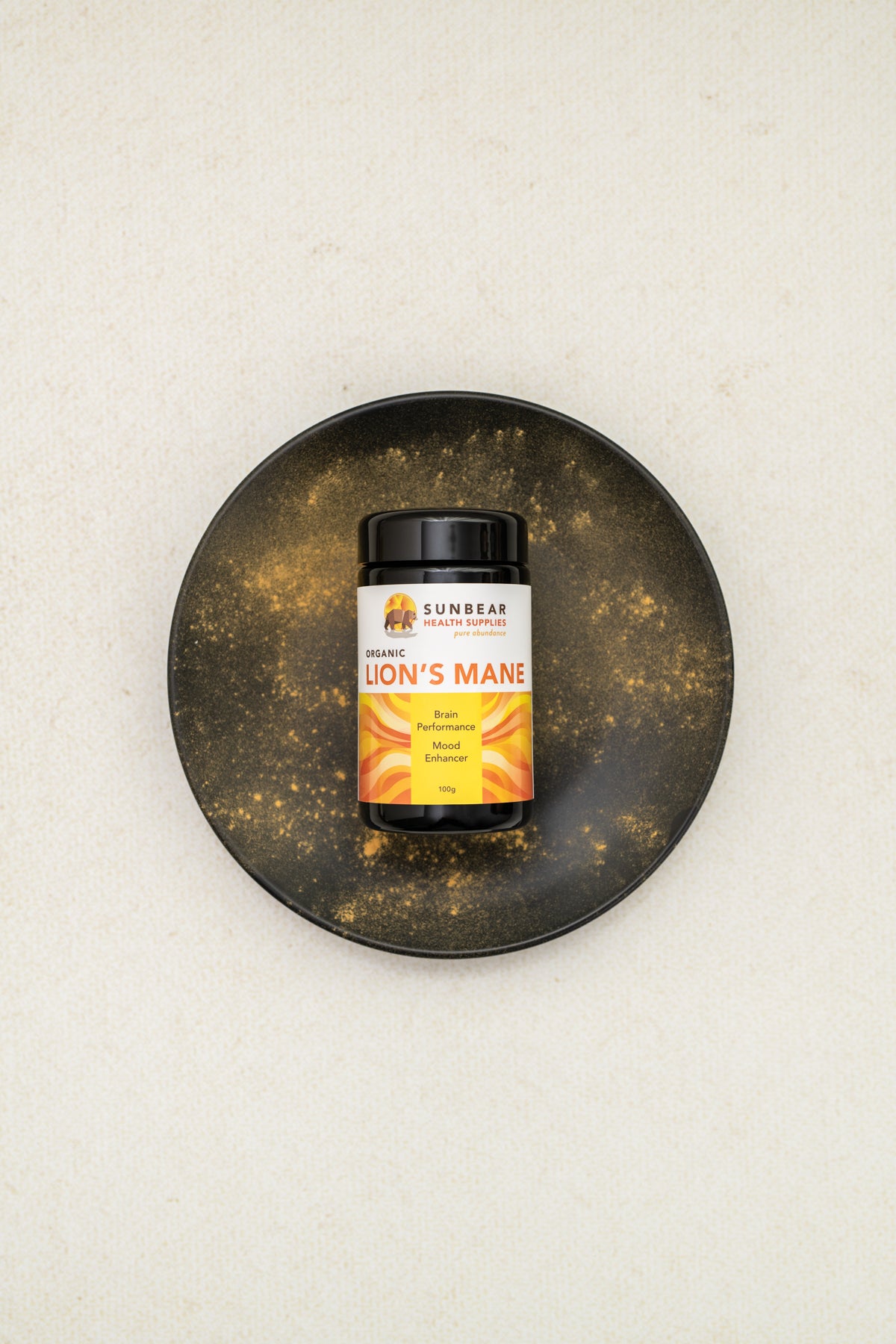 Sunbear Health Premium Organic Lion's Mane Extract (12:1 Ratio) - 100g