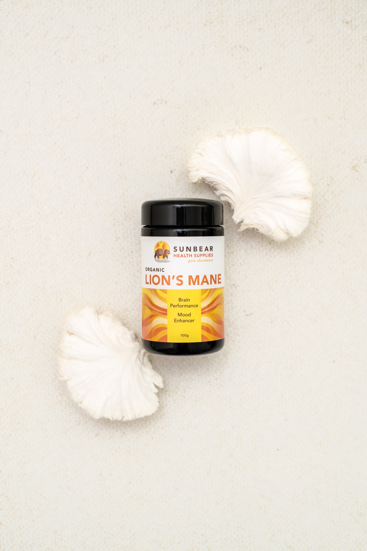 Sunbear Health Premium Organic Lion's Mane Extract (12:1 Ratio) - 100g