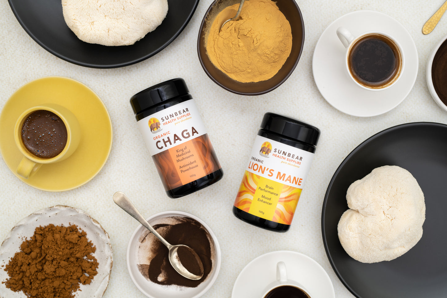 Lion's Mane + Chaga + Matcha - Sunbear Health 3-Pack