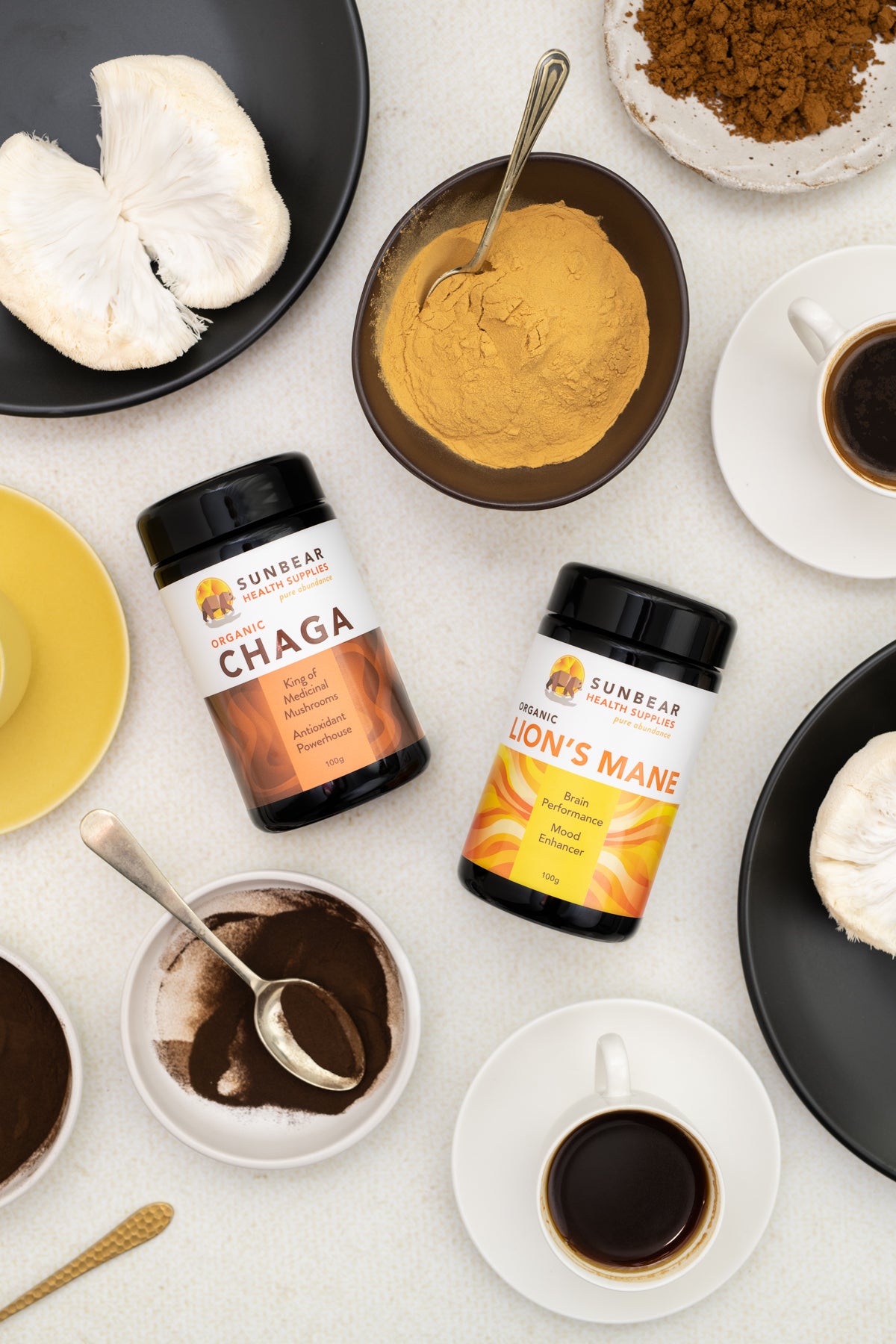 Lion's Mane + Chaga + Matcha - Sunbear Health 3-Pack