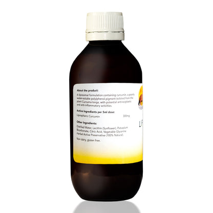 Lipo PEA (Palmitoylethanolamide) 200ml + Liposomal Curcumin 200ml-Sunbear Health