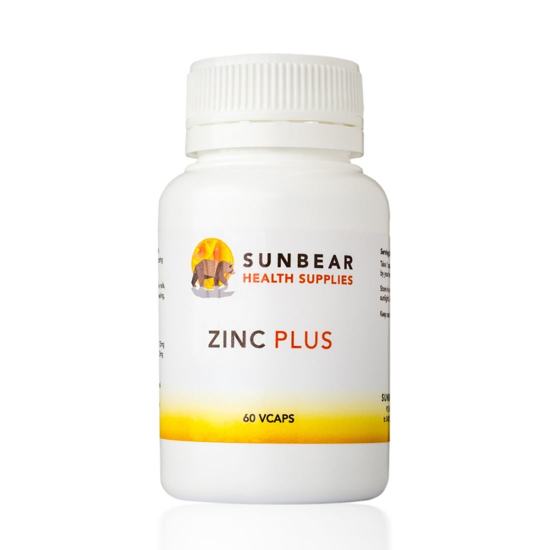 Sunbear Health Supplies Zinc Plus - 60 VCaps x 2