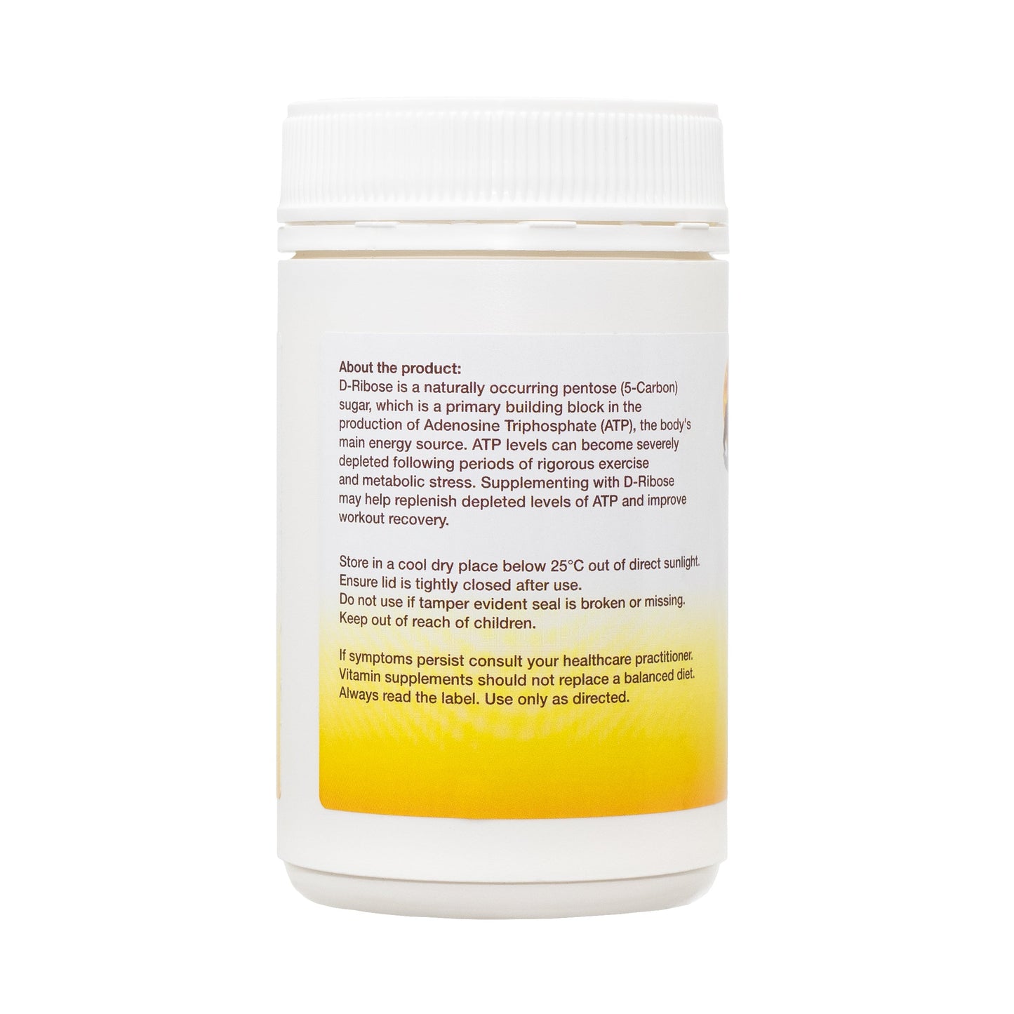 D-Ribose - 200 gramsSunbear Health Supplies -