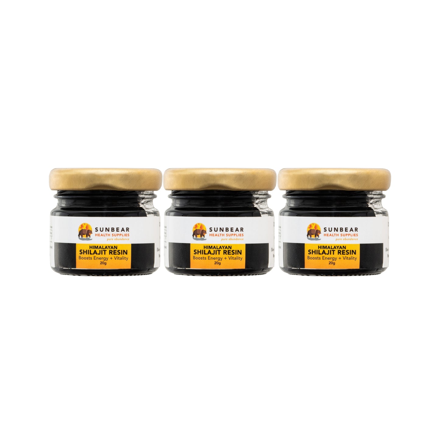 Sunbear Himalayan Shilajit Resin 20g x3
