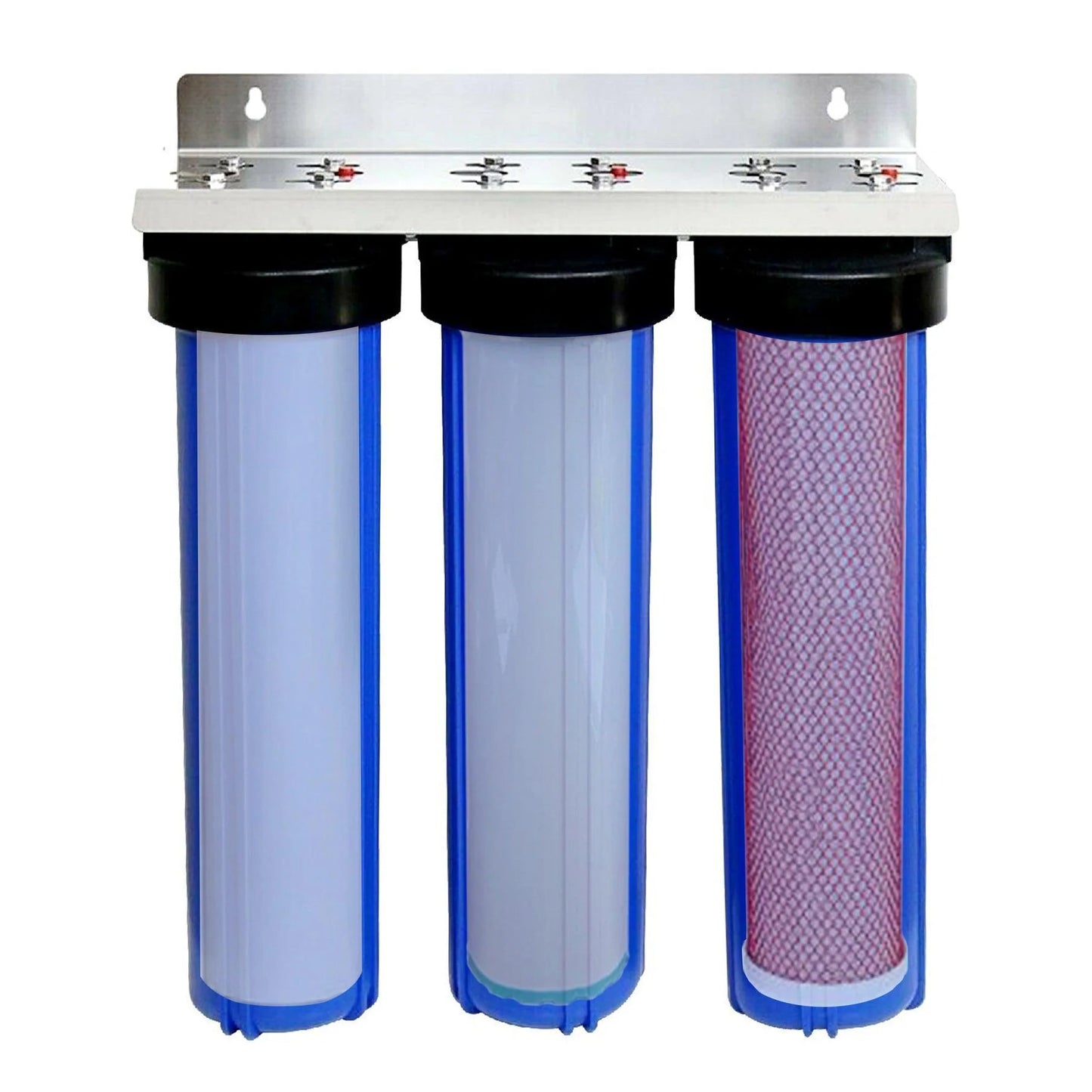 Fluoride Removal Replacement Filters Whole-House Triple System 20" x 4.5"