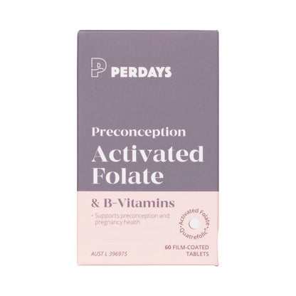 PERDAYS PRECONCEPTION ACTIVATED FOLATE & B-VITAMINS 60T