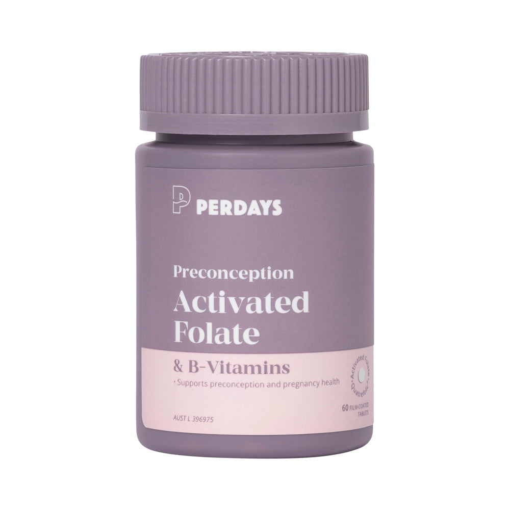 PERDAYS PRECONCEPTION ACTIVATED FOLATE & B-VITAMINS 60T