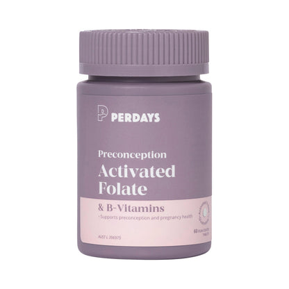 PERDAYS PRECONCEPTION ACTIVATED FOLATE & B-VITAMINS 60T