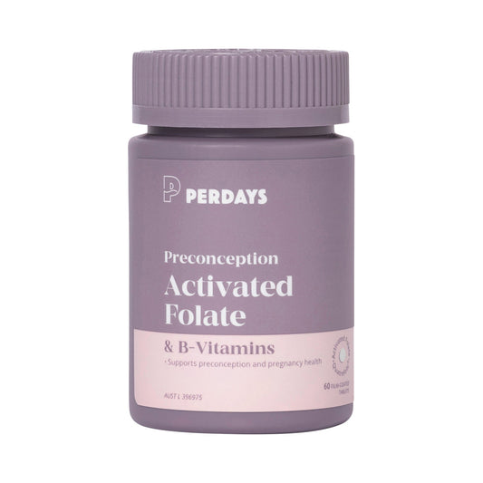 PERDAYS PRECONCEPTION ACTIVATED FOLATE & B-VITAMINS 60T