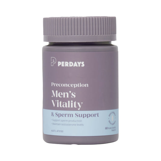 PERDAYS PRECONCEPTION MENS VITALITY & SPERM SUPPORT 60T