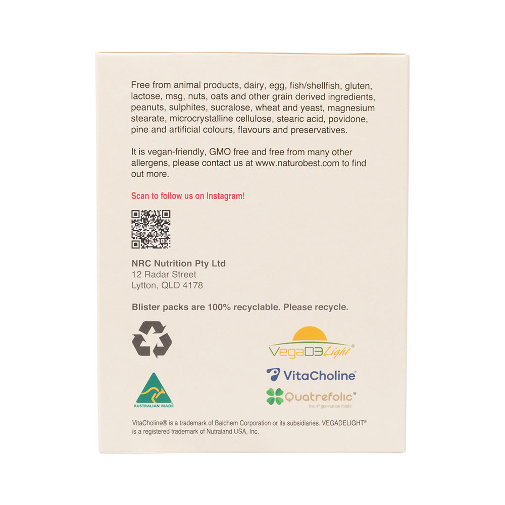 NaturoBest Prenatal Trimester 1 with Ginger 120c