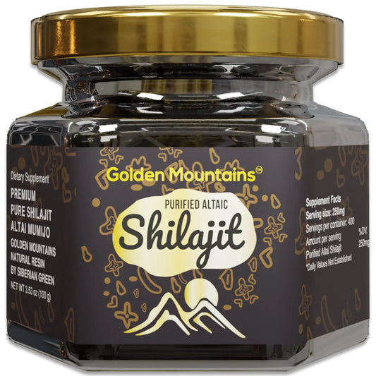Golden Mountains Shilajit Resin Premium Pure Authentic Siberian