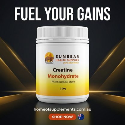 Creatine Monohydrate 300g - Sunbear Health Supplies