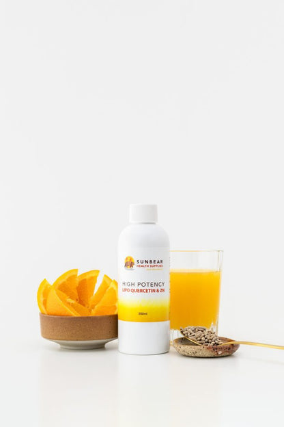 Sunbear Health Supplies - High Potency Liposomal Quercetin & Zinc - 200ml