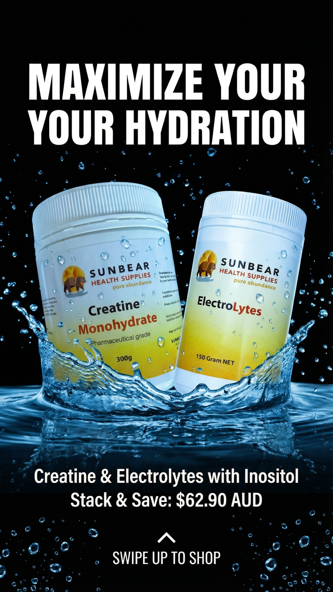 Ultimate Hydration Pack: ElectroLytes+ Creatine - Sunbear Health Supplies