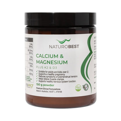 NaturoBest Calcium & Magnesium Plus K2 & D3 300g