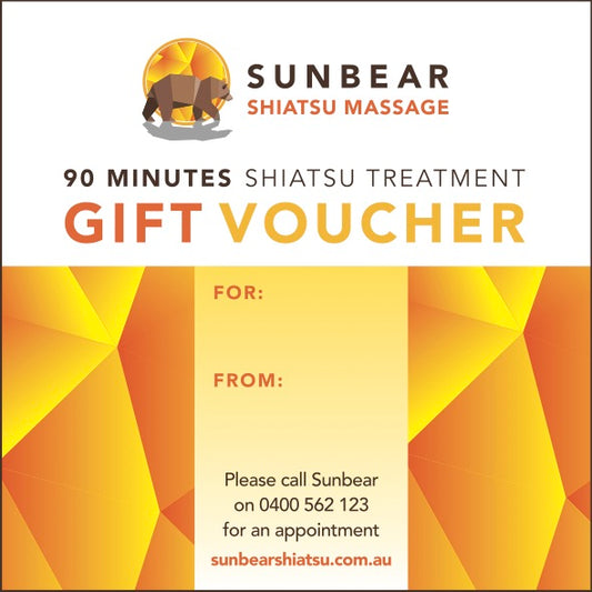 Super Lavish Long 90 minutes Shiatsu Massage Gift Voucher