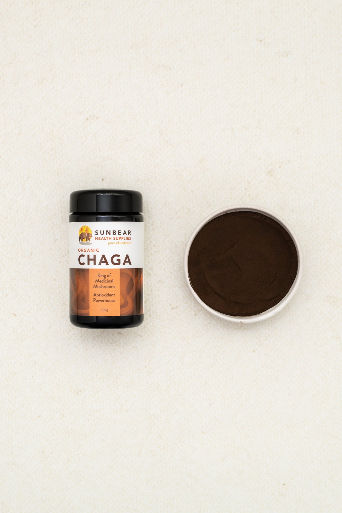 Sunbear Health Premium Organic Chaga Extract (11:1 Ratio) - 100g