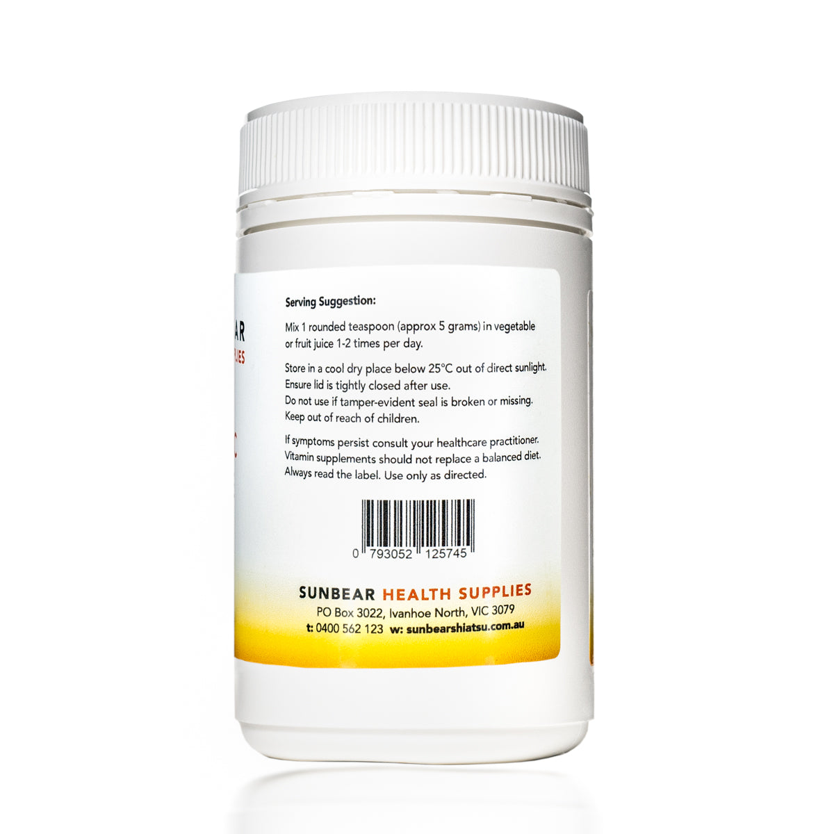 Vitamin C & Lysine  - Sunbear Health Supplies- 200 grams
