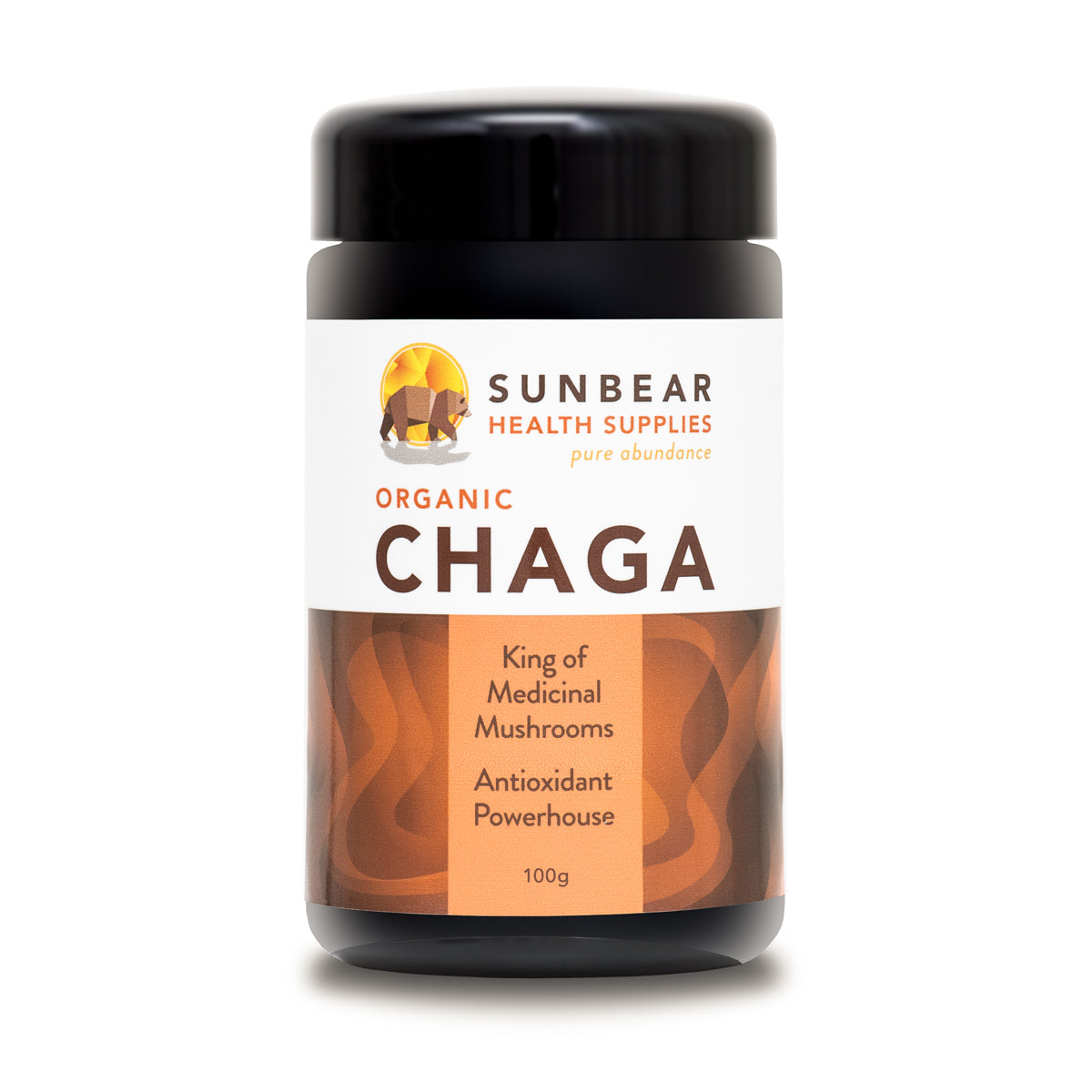 Sunbear Health Premium Organic Chaga Extract (11:1 Ratio) - 100g