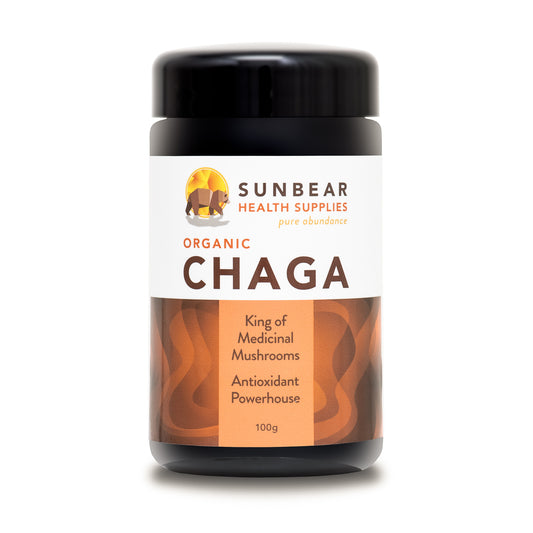 Sunbear Health Premium Organic Chaga Extract (11:1 Ratio) - 100g
