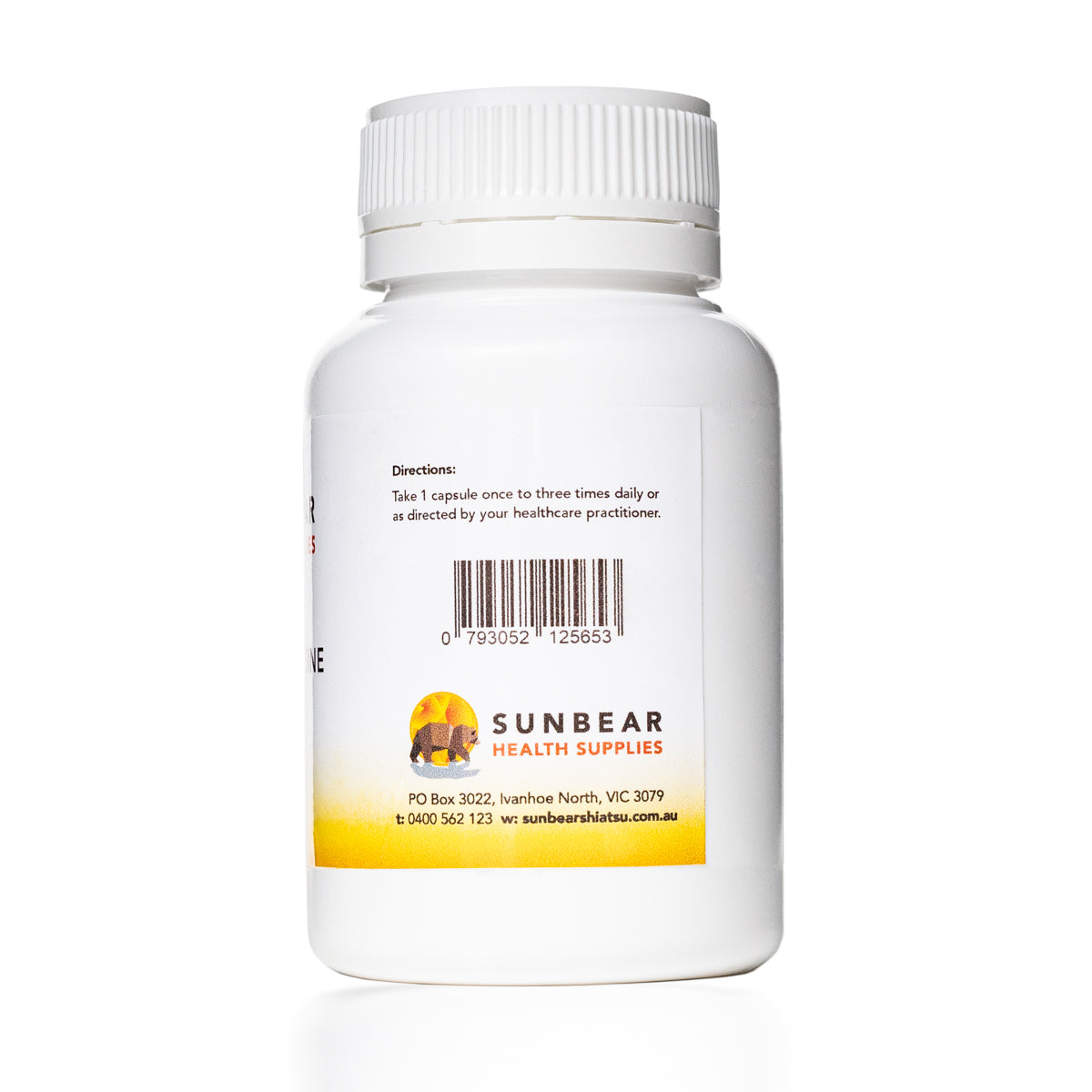 Sunbear Health Premium Organic Lion's Mane Extract (12:1 Ratio) - 100g  + N-Acetyl-L-Tyrosine – Sunbear Health Supplies – 500mg – 60VCaps