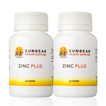 Sunbear Health Supplies Zinc Plus - 60 VCaps x 2