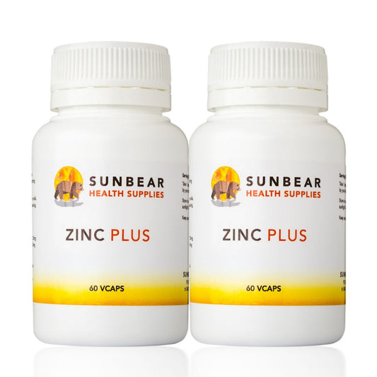 Sunbear Health Supplies Zinc Plus - 60 VCaps x 2