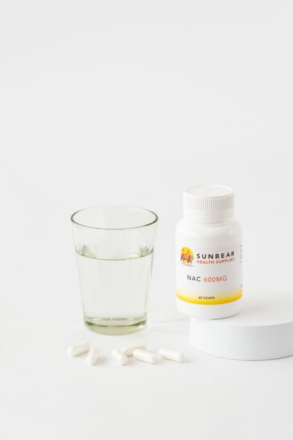 Sunbear Health Supplies - NAC 600mg - N Acetyl Cysteine - 60VCaps