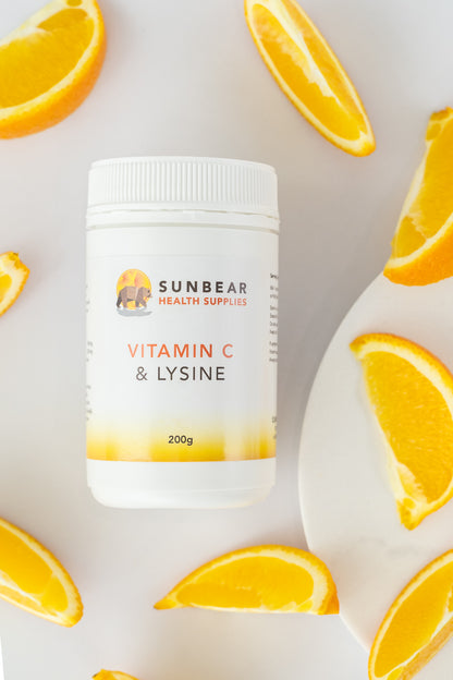 Vitamin C & Lysine  - Sunbear Health Supplies- 200 grams