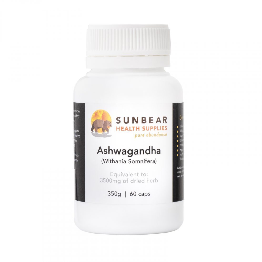 Sunbear Health Supplies - Ashwagandha 60VCaps