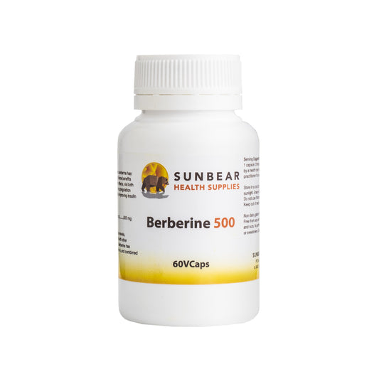 Berberine 500 - 60 Caps - Sunbear Health Supplies