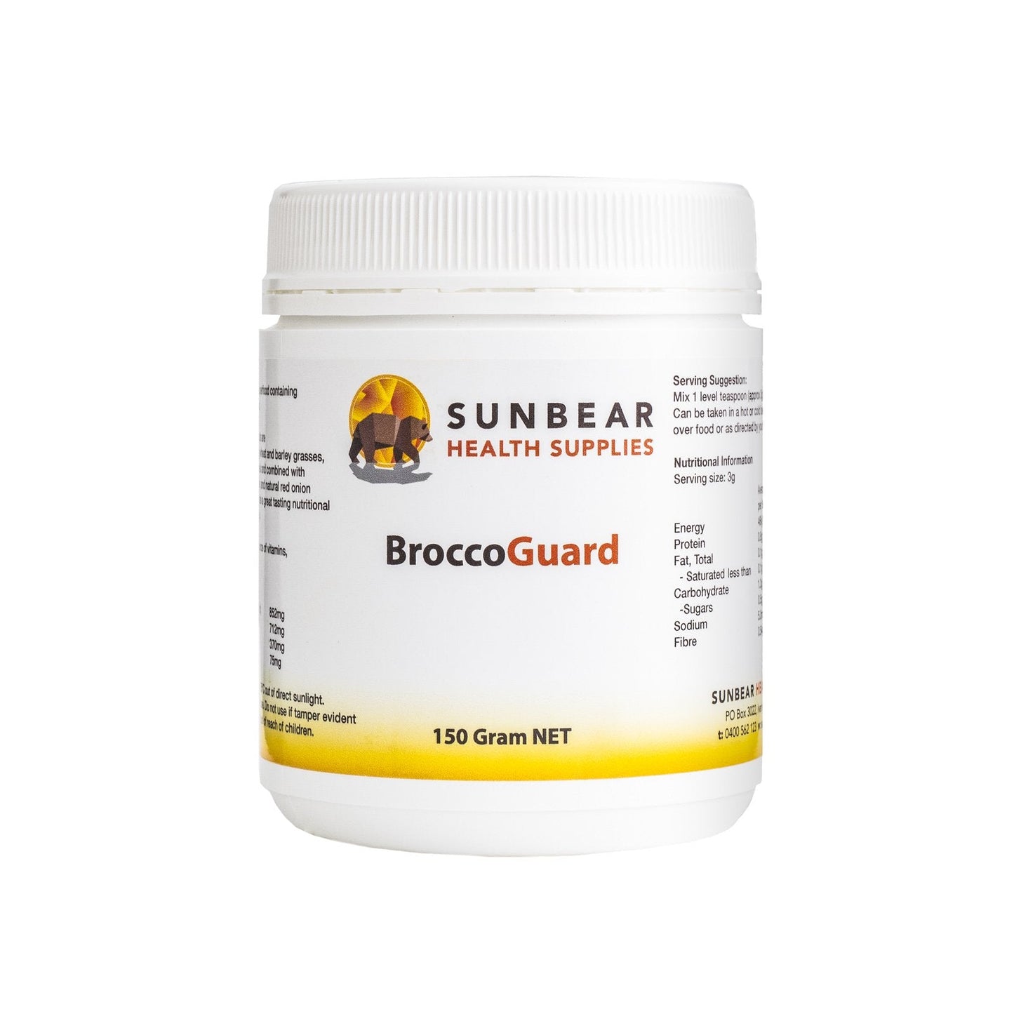Sunbear Health Supplies - BroccoGuard - 150 Grams