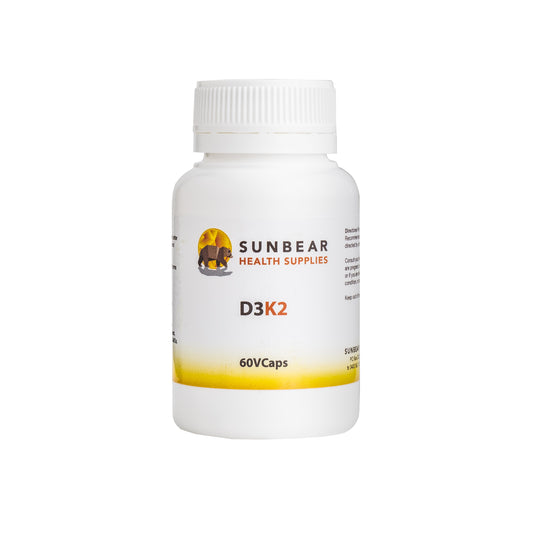 D3K2 & Calcium - 60VCaps - Sunbear Health Supplies