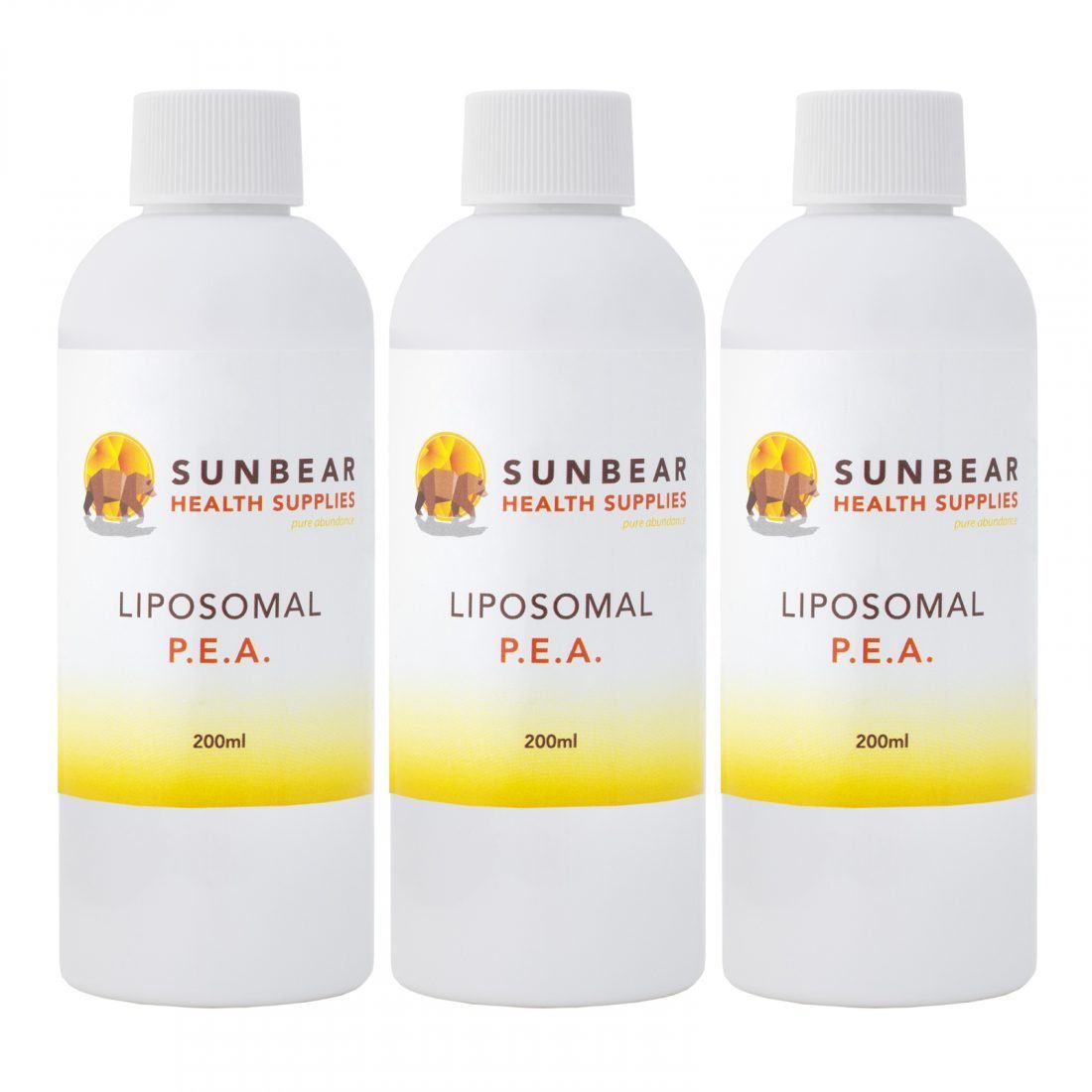 Sunbear Health Supplies - Liposomal PEA (Palmitoylethanolamide) x 3 - 200ml