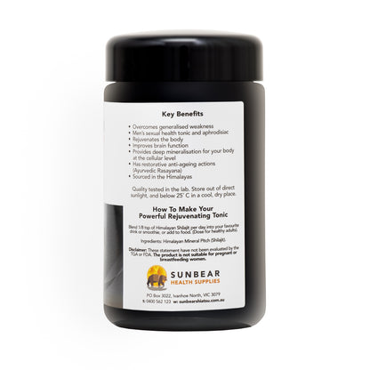 Sunbear Health Premium Shilajit - 120g