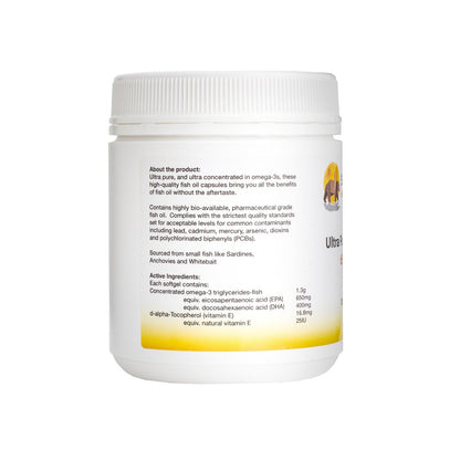 Sunbear Health Supplies - Ultra Pure EPA/DHA 650/400 - Fish Oil - 180 Gels