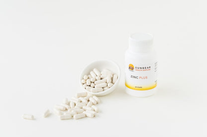 Zinc Plus - 60 VCaps - Sunbear Health x 3