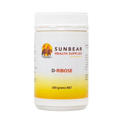 D-Ribose - 200 gramsSunbear Health Supplies -