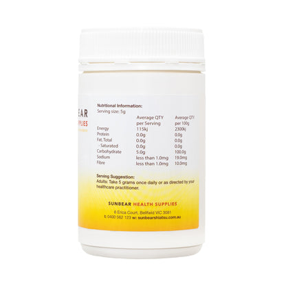 D-Ribose - 200 gramsSunbear Health Supplies -