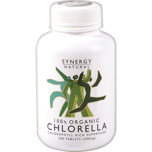 Synergy Natural Organic Chlorella 500mg 200t