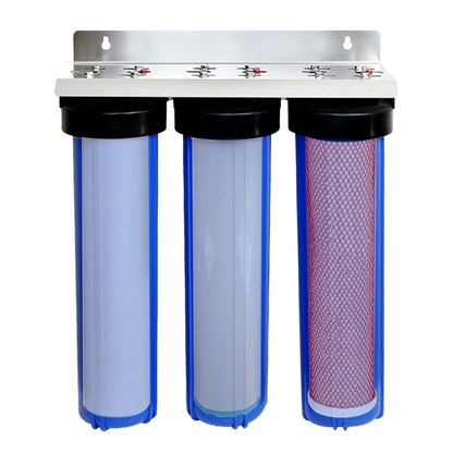Fluoride Removal Replacement Filters Whole-House Triple System 20" x 4.5"