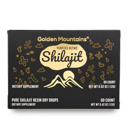 Shilajit 60 Dry Drops Altai "Golden Mountains" Siberian Green